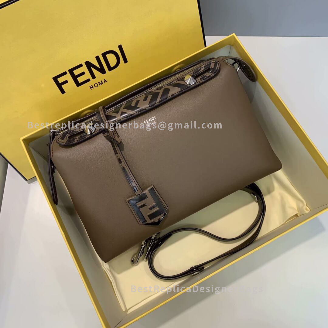 Fendi By The Way Medium Coffee Leather Boston Bag 1150